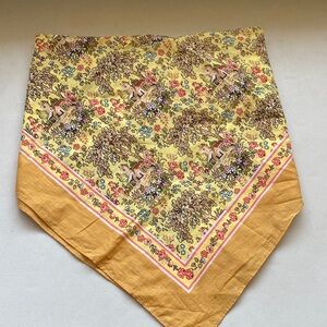 Floral Yellow Bandana Scarf
